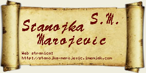 Stanojka Marojević vizit kartica